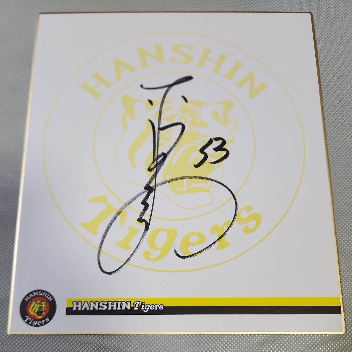 Hanshin Tigers Norihiro Akahoshi Equipo autografiado Shikishi No está a la venta Shikishi Equipo oficial Shikishi, béisbol, Recuerdo, Bienes relacionados, firmar