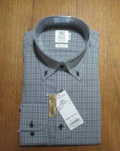 未使用品★BRICK HOUSE/ブリックハウス◆シャツ ボタンダウン グレンチェック Slim Line スリムフィット 形態安定 Tokyo Shirts