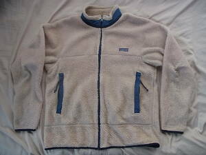 90's 1996年 アメリカ製 patagonia パタゴニア レトロX ジャケット L ナチュラル フリース MADE IN USA