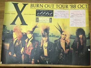 XJAPAN　ポスター　チケット半券　Ｘ　エックス