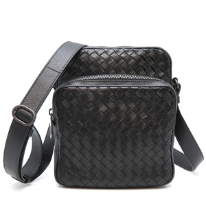 ［飯能本店］BOTTEGA VENETA ボッテガヴェネタ B05302818G ショルダーバッグ レザー ブラック レディース DH79082