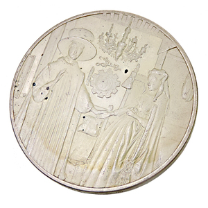 ［飯能本店］Non Brand ノンブランド アルノルフィーニ夫妻像 1434年 ヤン・ファン・エイク 65.9g コイン 純銀 DH79472