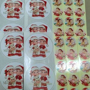 期間限定最終値下げ ペコちゃん シール クリスマス 不二家 新品