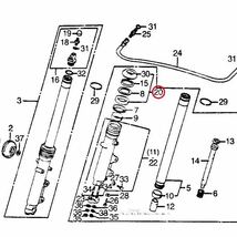 在庫あり 即納 CBX1000 SC06 フロントフォーク オイルシール セット ダストシール 39パイ ホンダ 純正_画像2