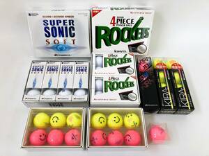 AA08820【保管品】Kasco キャスコ ゴルフボール Rockets 4piece POWER BALL/SUPER SONIC SOFT/KIRA などまとめて