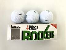 AA08820【保管品】Kasco キャスコ ゴルフボール Rockets 4piece POWER BALL/SUPER SONIC SOFT/KIRA などまとめて_画像4