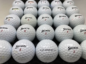 Q3 【ランクB級】 SRIXON スリクソン Z-STAR XV 2021年モデル ホワイト 25個【ロストボール】