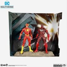 新品 レア DCマルチバース フラッシュ vs レッドデス Dark Nights Metall THE FLASH & BATMAN EARTH 52 マクファーレントイズ 7インチ 可動_画像8