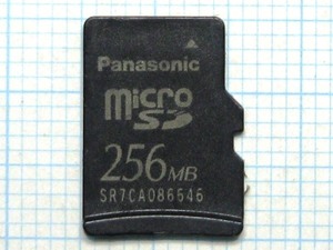 ★Panasonic microSDメモリーカード ２５６ＭＢ 中古★送料６３円～