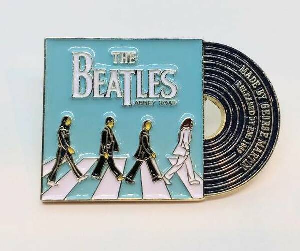 送料無料　ザ・ビートルズ　THE　BEATLES　アビーロード　レコード　ピンブローチ　ピンズ　ロックバンド　アメリカン雑貨　スマアク