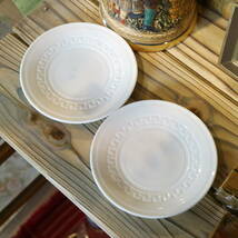 WEDGWOOD ウェッジウッド 小皿 2点セット 白磁 陶磁器 ブランド 焼き物 イギリス テーブルウェア _画像8