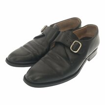 S.T. Dupont エス・テー・デュポン 【men3468M】 シングル モンクストラップ ビジネスシューズ 靴 ブーツ メンズ レザー 7 25.5cm 革 皮 MO_画像1