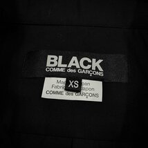 BLACK COMME des GARCONS 【men3497I】 19SS コットンブロードフロントジップデザインシャツ ブラウス 1C-B001 未使用 定価27,500円 AR_画像8