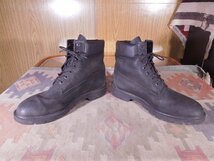 ■Timberlandティンバーランド■黒ヌバックブーツUS10M■28cm７ホールブーツ_画像1