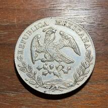 6625,,,メキシコレアル　1887年　F.Z　海外コイン　アンティークコレクション　銀貨_画像2