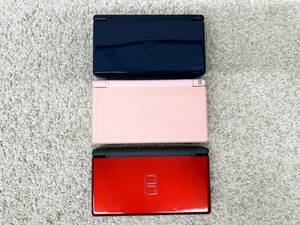 A200 Nintendo DS Lite 3点まとめて　まとめ売り　任天堂　DSライト　ピンク　クリムゾンブラック　エナメルネイビー　動作未確認