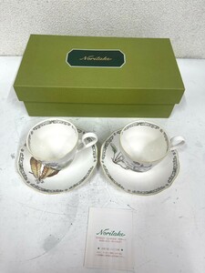 E72　Noritake　ノリタケ　カップ& ソーサー　ティーカップ　ペアカップ　2客セット　となりのトトロ　ブランド食器　箱付き