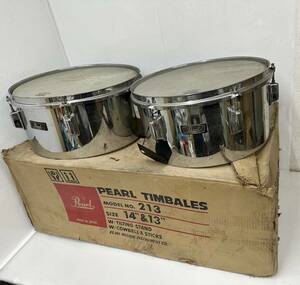 PEARL TIMBALES 13&14 インチ　打楽器　　