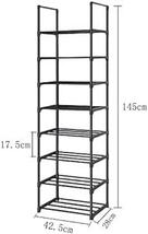 シューズラック スリム 8段 組み立て式 靴棚 大容量 おしゃれ 下駄箱 靴収納 玄関 収納 靴だな 奥行き28cm 省スペー_画像3