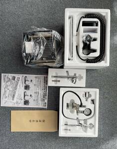 一円〜 送料無料 2021年購入 新品未使用 エアブラシ クレオス Mr. Liniar Compressor L7/Airbrush System Platinum Twin Set