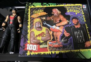 ★レア　world championship wrestling 100piecs パズル　おまけ付　hogan sayage