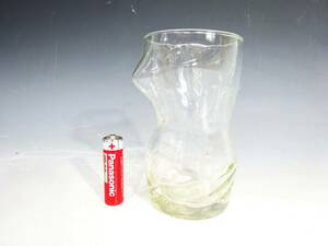 ◆(TH) 昭和レトロ雑貨 Viva純生 セクシーグラス 口径 約6.5cm ガラス製 コップ タンブラーグラス サントリー 企業物 ノベルティ 食器