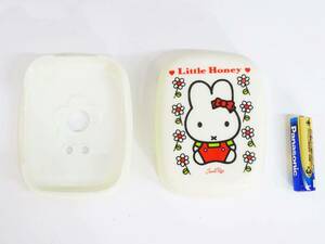 ◆(TH) 昭和レトロ雑貨 SANRIO サンリオ Little Honey リトルハニー プラスチック製 石鹸入れ 石鹸置き ソープディッシュ 手洗い場 洗面所 