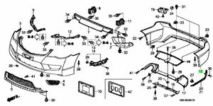 ホンダ純正部品　新品　シビック　タイプＲ　FD2　リヤバンパー