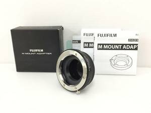 〇【美品】FUJIFILM 富士フイルム M MOUNT ADAPTER マウントアダプター 動作品