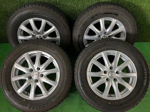 大阪1217OD01☆WEDS ravrion rs01 16x6.5J+47 5H/114.3 YOKOHAMA ice GUARD iG50PLUS 215/65R16 16インチ 4本 売切り!