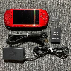 PSP PSP-3000 ラディアントレッド 一式セット 