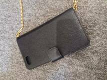 12322-04★プラダ/PRADA iPhone アイフォンケース 手帳型スマホケース ショルダー レザーケース★_画像3