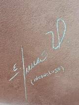 12312-00★絵画 女性画 EDUARDO LUNA UGALDE（エドワルド・ルナ・ウガルテ ）作「VIENTO」1996年 70×50cm フレーム 額縁付き 証明書付き★_画像7