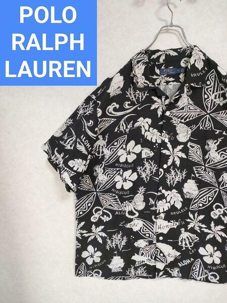 ポロラルフローレン　アロハシャツ　フラガール　フラダンス　花柄　バンダナ　ポニー POLO RALPH LAUREN RRL RLX SPORT