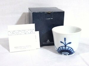 ◆未使用◆ROYAL COPENHAGEN ロイヤルコペンハーゲン*BLUE FLUTED MEGA*スタイルカップ*494*湯呑*食器*箱/取説付き