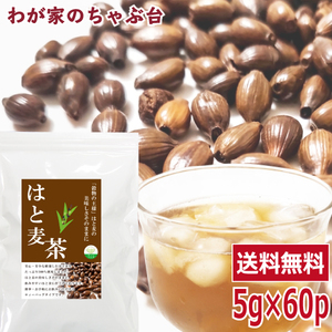 はと麦茶 5g×60P 　　 送料無料 はとむぎ茶 ティーバッグ はとむぎちゃ ハトムギ茶 健康茶 ノンカフェイン メール便 1000円 ポッキリ