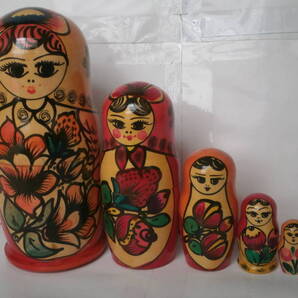★ マトリョーシカ 人形 工芸品 民芸品 2000年代 高さ22.5㎝ РУССКАЯ МАТРЁШКА ロシア製 自宅保管品