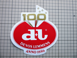 1254 【即決・定額・同梱包可能】★ ベルギー - DEVOS LEMMENS　マルシェ　食料品 　大型◆ ☆ヴィンテージ ステッカー ◆ ヨーロッパ 