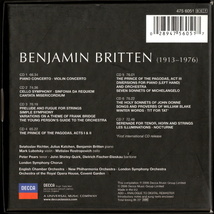 [CD7枚組] BRITTEN ブリテン 自作自演集第4弾『ブリテン・コンダクツ・ブリテン』'06 DECCA ロンドン交響楽団／イギリス室内管弦楽団 ほか_画像2