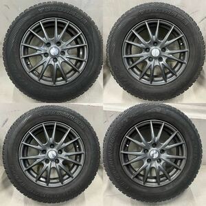 YOKOHAMA GEOLANDARスタッドレス 215/65R16 98Q 4本 ヴェルファイア アルファード 中古 バリ山 6.5J 114.3 オフセット40？