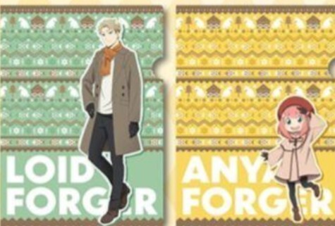 くら寿司×スパイファミリー キャンペーン オリジナルクリアファイル ①ロイド・フォージャー1枚・②アーニャ・フォージャー1枚