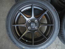 ★引っ張り★165/55R15 7J+30 4H100 新品 人気 軽量 逆ゾリ 1台分 N-BOX ALTO ワゴンR DAYS ESSE TANTO WAKE MOVE MIRA カスタム ブラック_画像3