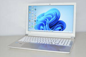 中古良品ノートパソコン 東芝 Dynabook T75/DG Windows11+office 高性能core i7-7500U/爆速SSD500GB/メモリ8GB/ブルーレイ/無線内蔵/カメラ