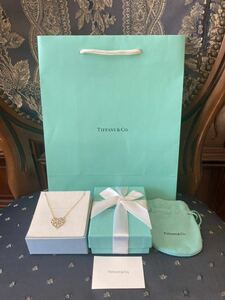 新品 未使用 正規品 ティファニー tiffany&co ネックレス オリーブリーフハート ティファニーアンドコー 箱 巾着 紙袋 プレゼント ハート