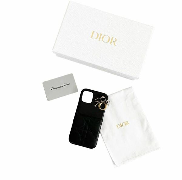 早い者勝ち Christian Dior ディオール iPhone12proケース カナージュ ブラック 黒