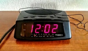 [TIMEX Timex radio (AM FM) clock 2 power supply secondhand goods letter pack post service plus Yupack ]