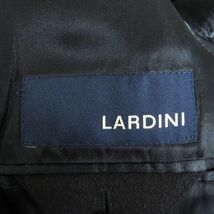 美品□LARDINI/ラルディーニ 無地 ウール100％ チェスターコート/ロングコート ダークネイビー 44 イタリア製 正規品 メンズオススメ◎_画像6