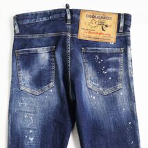 美品●22SS DSQUARED2 ディースクエアード Cool Guy Jean S74LB1044 クラッシュデニムパンツ/ジーンズ インディゴブルー 44 伊製 正規品_画像4