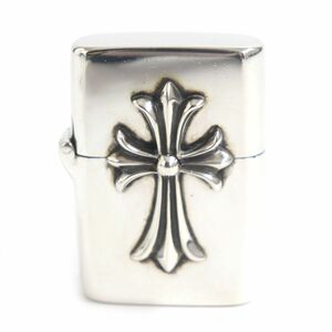  прекрасный товар VCHROME HEARTS Chrome Hearts V1 маленький Cross масляная зажигалка ZIPP/ Zippo 925 серебряный USA производства полная масса 137.8g гарантийная карточка есть 