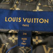 未使用品◎正規品 21AW 伊製 LOUIS VUITTON ルイヴィトン レディース モノグラム ブランケット シュラッグ ブラック×ブラウン 34 タグ付き_画像7